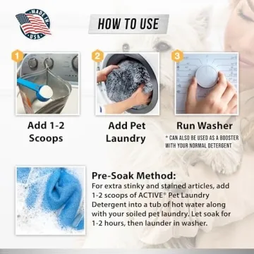 ACTIVE Pet Laundry Detergent for Clean Pet Odor Removal
