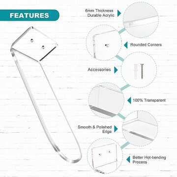 RahTune Floating Acrylic Sneaker Display Shelves