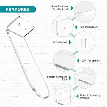 RahTune Floating Acrylic Sneaker Display Shelves
