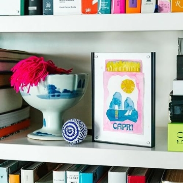 FURBISH Capri Matchbook Travel Art Print - Wall Decor