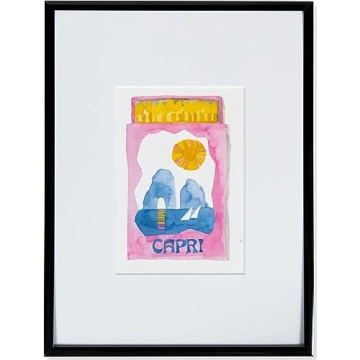 FURBISH Capri Matchbook Travel Art Print - Wall Decor