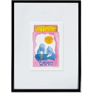 FURBISH Capri Matchbook Travel Art Print - Wall Decor