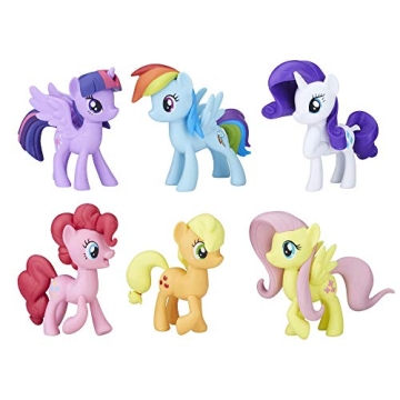 My Little Pony Friendship is Magic Toy MEET THE MANE 6 Collection Set - Cartoon Figures for Kids Age...