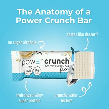 Power Crunch Protein Wafers - Delicious 14g Protein Bars