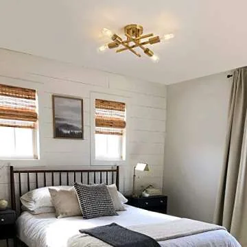 ZGLAOJT Modern Semi Flush Mount Ceiling Light