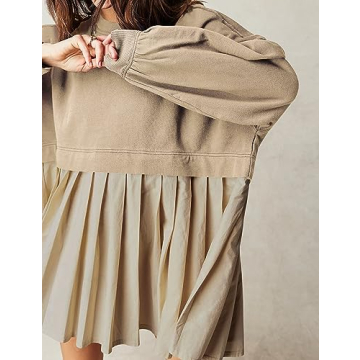 Ugerlov Sweatshirt Dress - Stylish Oversized Mini Dress