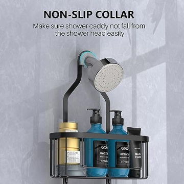 Kadolina Stylish Shower Organizer with Hooks and Storage