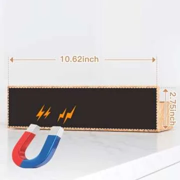 Mystozer Magnetic Spice Rack: 4-Pack Kitchen Organizer