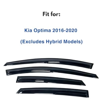 IG Window Visor for Kia Optima 2016-2020 | Durable Rain Guard Tape-On Mugen Style