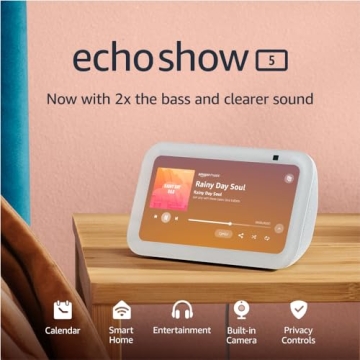 Refurbished Echo Show 5 (3rd Gen) with Superior Sound