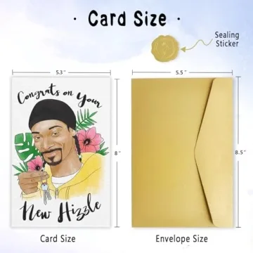 Funny Housewarming Card for Friends, Unique New Home Card for Coworkers Relative Neighbors, Perfect House Gifts for Women Men, Congrats on Your New Hizzle