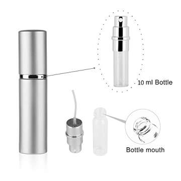 DE 10ml Portable Mini Refillable Perfume Atomizer Set