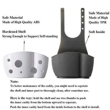 UNIKON Sink Caddy – Stylish & Adjustable Faucet Organizer