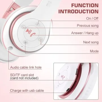 Prtukyt 6S Hi-Fi Bluetooth Headphones for All Ages