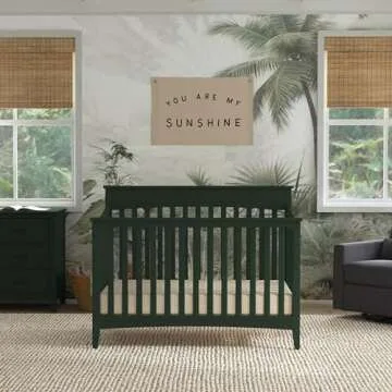 DaVinci Grove 4-in-1 Convertible Crib - GREENGUARD Gold Certified Crib - Baby Crib Convertible to To...