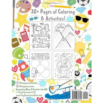 A Coloring & Activity Book for Boys: God Made Me Special!: 30 Pages of Bible Verses and Christian Im...