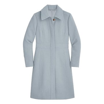 Fisoew Women's Elegant Pea Coat for Winter & Office Wear