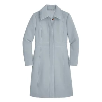 Fisoew Women's Elegant Pea Coat for Winter & Office Wear