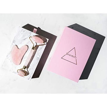 Rose Quartz Face Roller & Gua Sha Set by DiviniTi