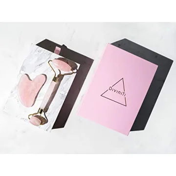 Rose Quartz Face Roller & Gua Sha Set by DiviniTi