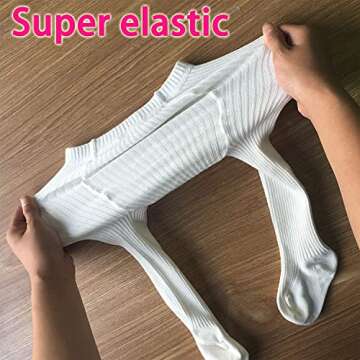 CECORC Baby Girls Tights Toddler Cable Knit Leggings Infants Stockings 3 Pack Pantyhose 1-10T