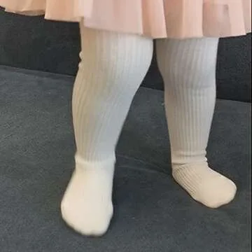 CECORC Baby Girls Tights Toddler Cable Knit Leggings Infants Stockings 3 Pack Pantyhose 1-10T