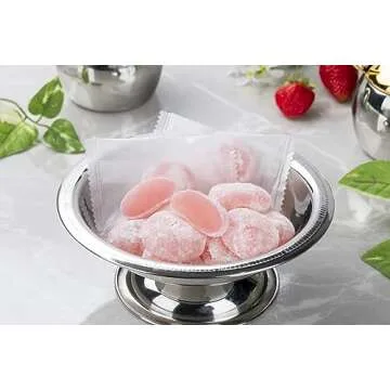 Seiki Japanese Mochi, Premium Traditional Rice Cakes, Wagashi Food Candy Sweets (Strawberry)
