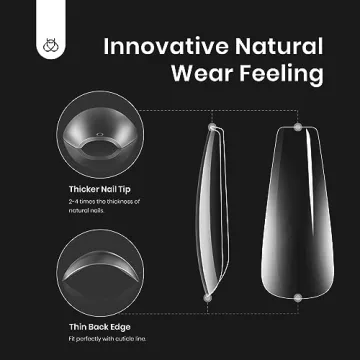 Beetles Gel Nail Kit Easy Nail Extensions with 500Pcs Tips