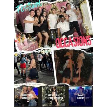 Ella Lust Sexy Backless Fringe Dress Jumpsuit - Western Country Concert Cowgirl Outfit for Women Nashville Tassel Romper(Black,M,1074a)