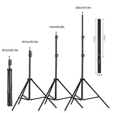 RGB Handheld LED Video Light, Wand Stick Photography Light 9 Colors with 68" to 78.7" Tripod & Remote Control, Adjustable 3200K-5600K