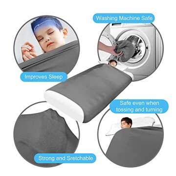 Sensory Compression Bed Sheet for Kids(Twin Size) - Breathable, Stretchy, Deep Pressure Snuggle Pouch for Relaxing & Comfortable Sleeping