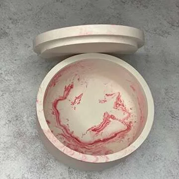 LSLEVA Candle Jar Molds Set for DIY Home Decor