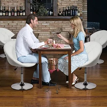 Yaheetech Vanity Chair - Swivel Accent, Adjustable Height