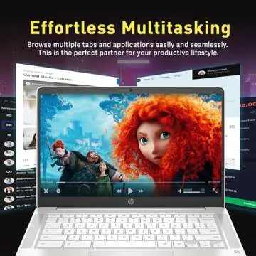 HP Chromebook 14" - Ideal for Work and Play