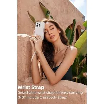 ZVE Wireless Wallet Case for iPhone 15 Pro Max, Zipper Leather RFID Cards Holder Slots Case with Magnetic Wireless Charging, Protective Cover for iPhone 15 Pro Max 6.7" (2023) - White