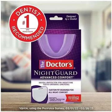 The Doctor's NightGuard, Mouth Guard for Grinding Teeth, Dental Guard for Bruxism, Night Guard for Teeth, 1 Pack