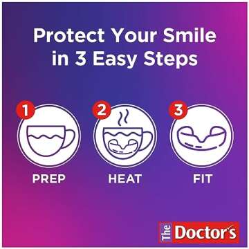 The Doctor's NightGuard, Mouth Guard for Grinding Teeth, Dental Guard for Bruxism, Night Guard for Teeth, 1 Pack