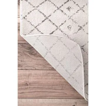 nuLOOM 12x15 Moroccan Blythe Area Rug, Grey, Faded Bohemian Design, Stain Resistant, For Bedroom, Dining Room, Living Room, Hallway, Office, Kitchen, Entryway