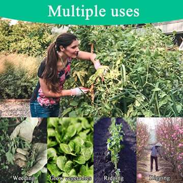 FmnyYaid Garden Hoe All-Steel Hardened Hollow Hoe, Sharp Durable Garden Weeding Tools, Garden Edger Weeder Portable Household Vegetable Garden Shovel for Backyard Loosening Farm Planting Weeding