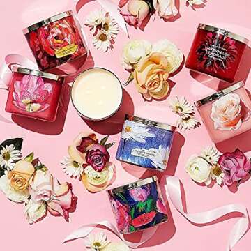 Bath & Body Works 3-Wick Aromatherapy Candle in LOVE — ROSE & VANILLA