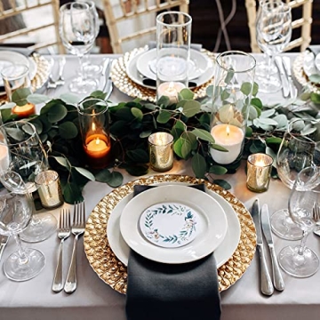 LETINE Mercury Gold Votive Candle Holders for All Occasions