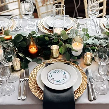 LETINE Mercury Gold Votive Candle Holders for All Occasions