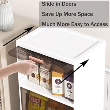 Gerritfany 4-Drawer Clear Plastic Storage Organizer Tower