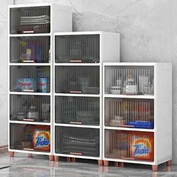 Gerritfany 4-Drawer Clear Plastic Storage Organizer Tower