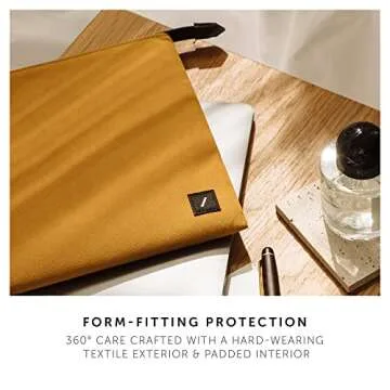 Native Union W.F.A MacBook Sleeve 13" – Minimalist Slim Sleeve Made of Recycled Materials with 360-Degree Protection – Compatible with MacBook Air 13” (2018-2020), MacBook Pro 13” (2016-2022) – Black