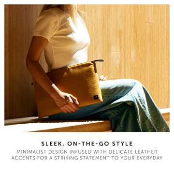 Native Union W.F.A MacBook Sleeve 13" – Minimalist Slim Sleeve Made of Recycled Materials with 360-Degree Protection – Compatible with MacBook Air 13” (2018-2020), MacBook Pro 13” (2016-2022) – Black