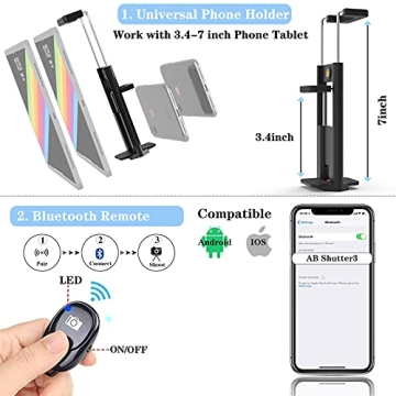 Kingjue 60" Tripod for DSLR Cameras and Phones with Remote