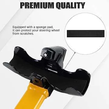 FLK Tech Universal Anti-Theft Car Auto Security Rotary Steering Wheel Lock