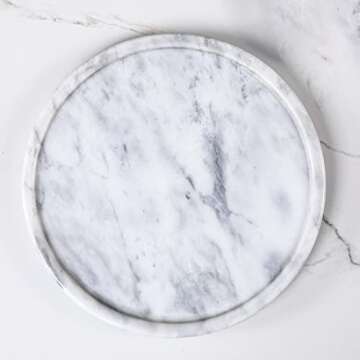 Elegant Marble Decorative Tray for Home and Kitchen