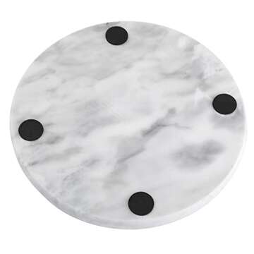 Elegant Marble Decorative Tray for Home and Kitchen
